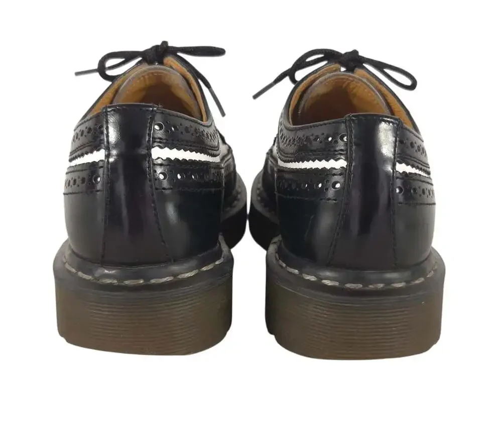 Dr. Martens 3989 Bex Wingtip Brogue Shoe US M7 W9 EU 39 Mens Black White $170